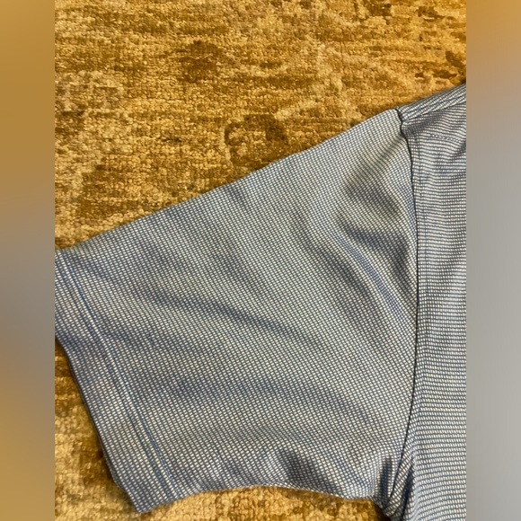 Peter Millar Royal Liverpool Hoylake branded Blue Polo size Large - Picture 6 of 11